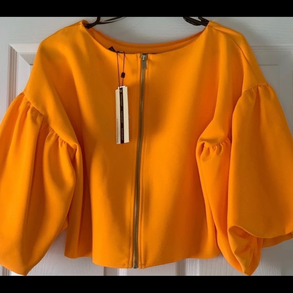 Topshop Orange Women’s Blouse. NWT. - Picture 2 of 3